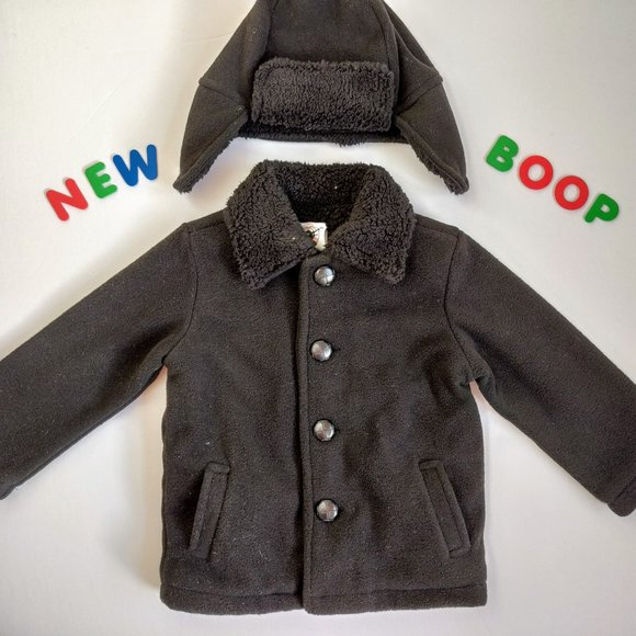 ⛄️NWT⛄️ Handsome Fleece Pea Coat 4/5 - Picture 1 of 7